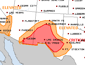 Dry air + breezy winds = high fire danger. Outdoor burning is not recommended today. A Red Flag Warning is in effect until 9PM.