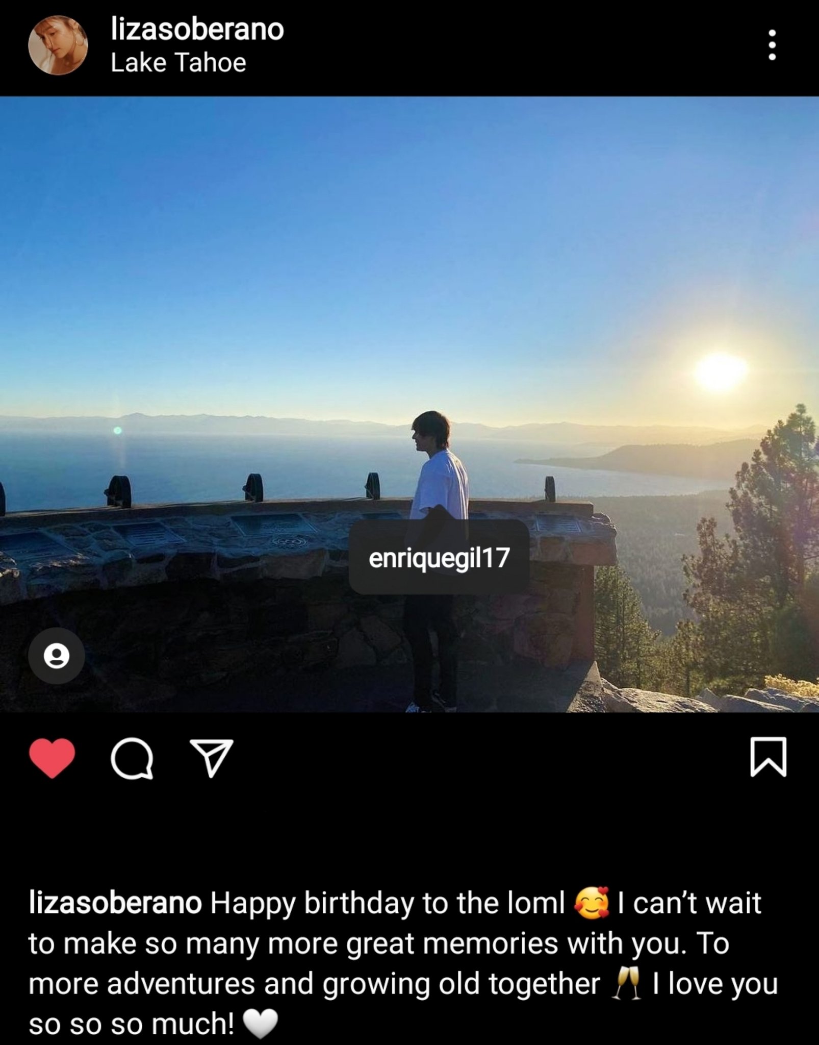 Liza Soberano\s sweet Birthday message for her boyfriend Enrique Gil HAPPY BIRTHDAY ENRIQUE 