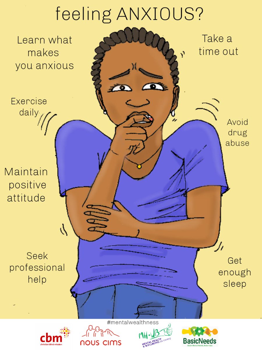 RaylerMongare's tweet photo. How to deal with anxiety.....#MentalWealthness 
@BasicNeedsKenya 
@nouscims 
@CBMuk 
@CBMKenya https://t.co/oOkfGbgwvZ