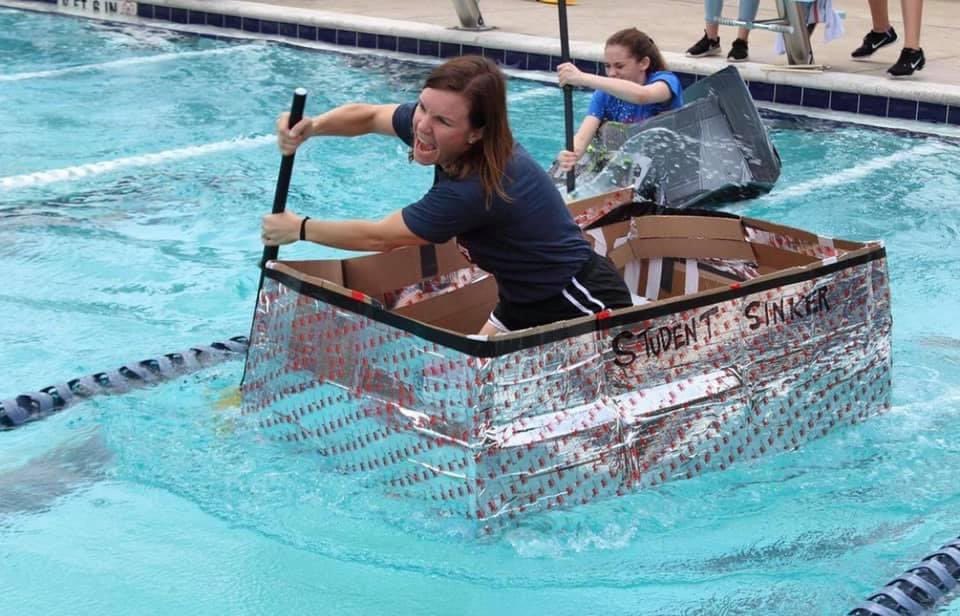 ResWps's tweet photo. 8th graders, who will be this years champ? Looking forward to watching the 8th grade Cardboard Boat Regatta race this Friday. #wpslakerlife #wpsmiddleschool https://t.co/dkvX4hngq8