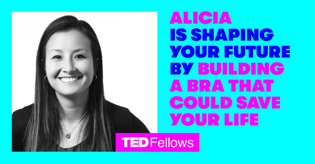 TEDFellow's tweet photo. Meet @achongr, a 2021 TED Fellow! Alicia is shaping your future by building a bra that could save your life. @bloomertech https://t.co/pF0ezHA4E2