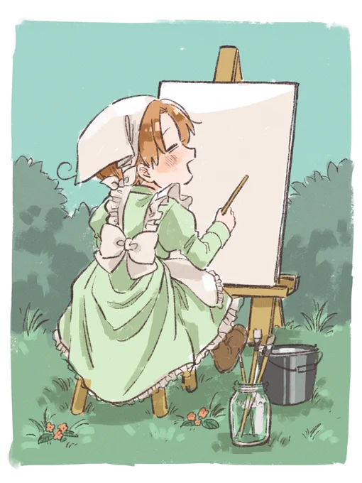ちびたりあで
Echo of Spring【d4ebc7】
+30min

#ヘタリア真剣お絵かき60分勝負 #hetalia1draw 