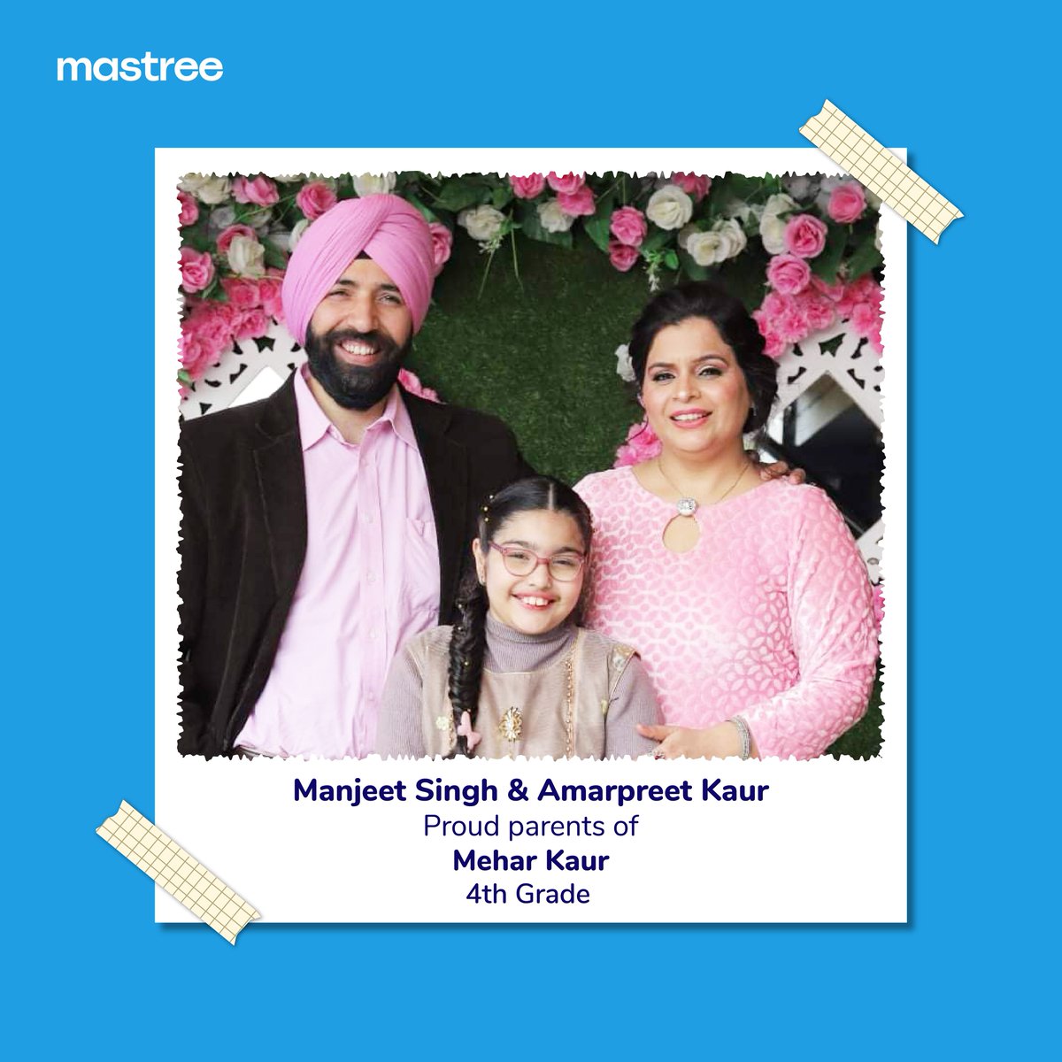 mastreelearning's tweet photo. Here is a story of Manjeet Singh and Amarpreet Kaur, parents of Mehar Kaur (a student of 4th grade) who share how interactive classes at #Mastree have helped Mehar to master the art of smart, confident, and articulate communications. #Testimonial #MastreeLearning https://t.co/q30guyVJWk