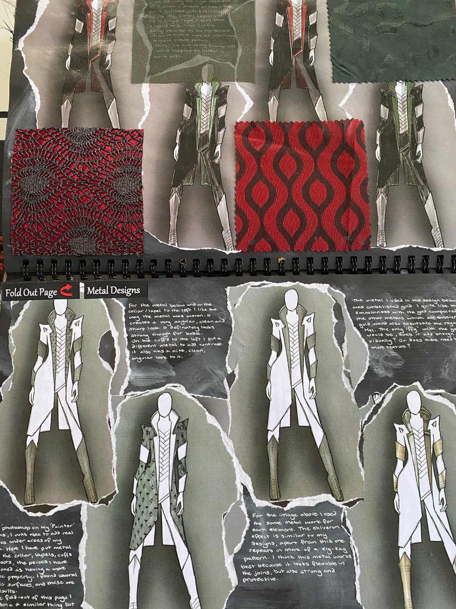 FashionPc's tweet photo. Simply stunning Fashion work from Sophie.  Marking of the A Level Fashion and Textiles final portfolios has been a joy!  Such talented students and designers - we are sure to see their work again in their chosen industries. The very best of luck to you all. https://t.co/9aBsIBuMPi