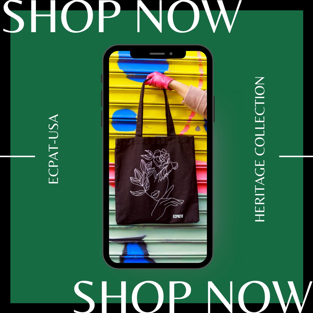 Do you believe in a world where no child is bought, sold, or used for sex? Share your support for our work by making a purchase at our online show. 
ecpatusa.org/shop