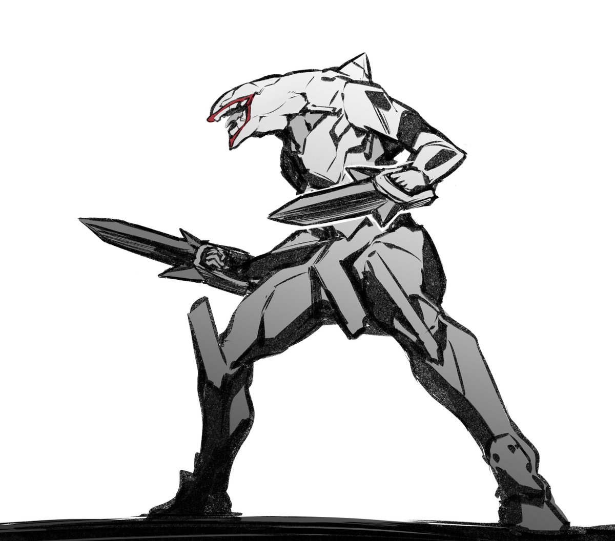 no humans robot mecha solo holding weapon white background  illustration images
