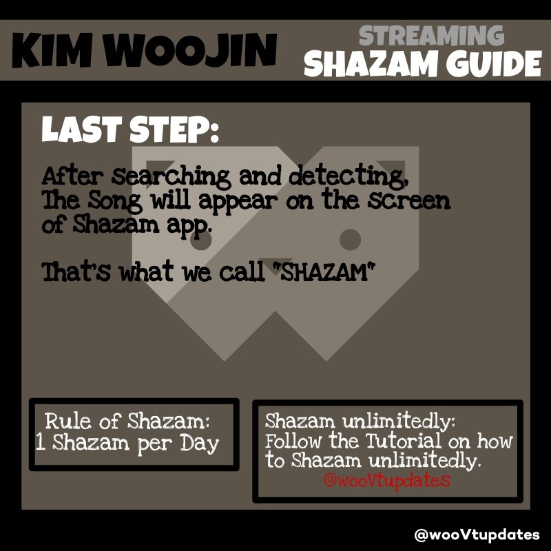 wooVtupdates's tweet photo. SHAZAM TUTORIALS

[Android ONLY]
📲 https://t.co/TKTPlBDi7B

🦋
#KIMWOOJIN #WOOJIN  #Cubs
#김우진 #우진 @woooojinn https://t.co/FJ7Sky1fbn
