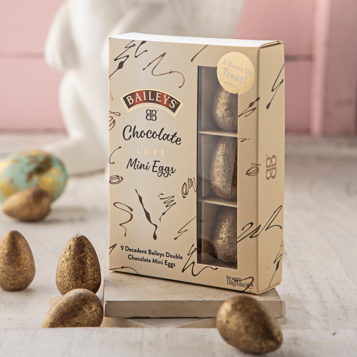 baileyschocs's tweet photo. These beauties are flying off the shelves. Check your local Dunnes, SuperValu or Tesco for the Baileys Easter Egg range 🍫 https://t.co/Ut3JBJ72Bc
