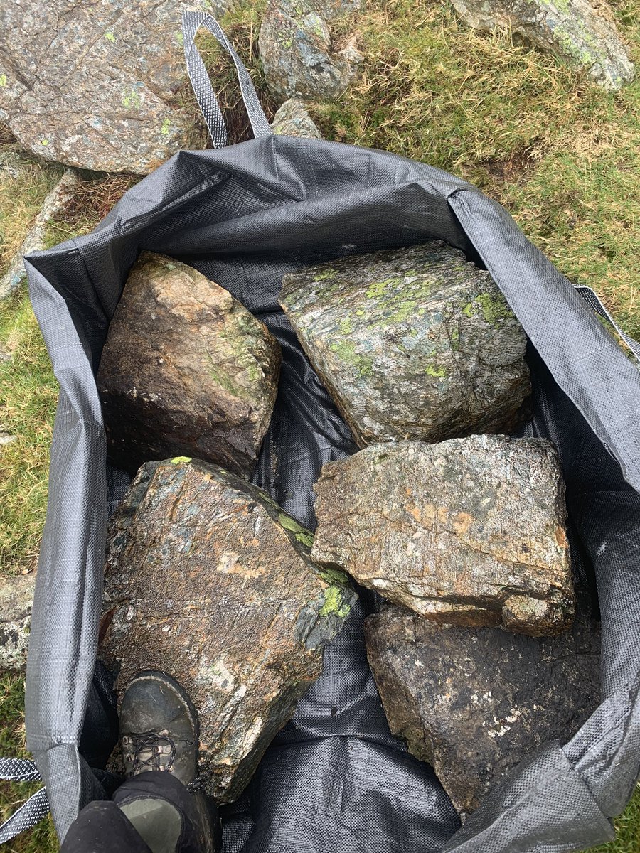 More bag filling for the team today.  These will be flown up onto our project near the summit of the Old Man in April ready for us to work on over the summer. <a href="/fixthefells/">fixthefells</a> @NTsouthlakes
