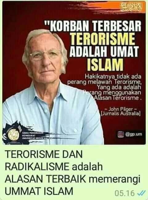 robina_dani's tweet photo. Terorisme &amp; radikalisme Alasan Terbaik untuk memerangi Umat Islam, Ulama, &amp; Ormas Islam, Di politisir sedemikian rupa untuk kepentingan Politis pejabat suatu negara. Sudahlah Hentikan Omong Kosong ini!! #StopBisnisTeroris #RezimKleptoPenerorRakyat #HukumRezimBoneka https://t.co/nLjfIRRksK
