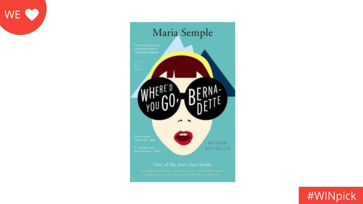 turkishwin's tweet photo. This month #WINPick is ; Where'd You Go Bernadette by Maria Semple .The plot revolves around an agoraphobic architect and mother named Bernadette Fox, who goes missing prior to a family trip to Antarctica. https://t.co/JKL45vhnxX