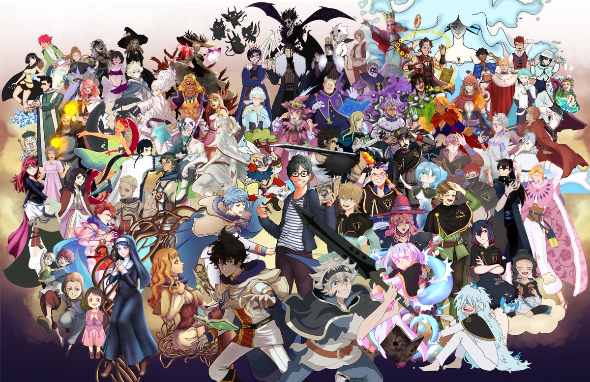 lightofthedeep's tweet photo. In honor of the end of the #BlackClover anime, a handful of Black Clover artists gathered together for a celebratory collab! Thank you Tabata + the hardworking staff of Studio pierrot
#ブラクロ最終回 #BC170 

All artist credits are linked here! https://t.co/InwDNeIxYG https://t.co/EbP8GOsLbU