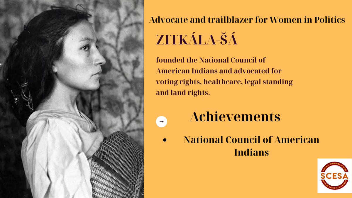 SCESA_WOC's tweet photo. The National Council of American Indians in 1926, which was established to lobby for Native people's right to United States citizenship and other civil rights they had long been denied. #nativeamerican #civilright #scesa #scesa_woc #trailblazer #sexualassault #empoweringwomen https://t.co/iyqHrKtwtE