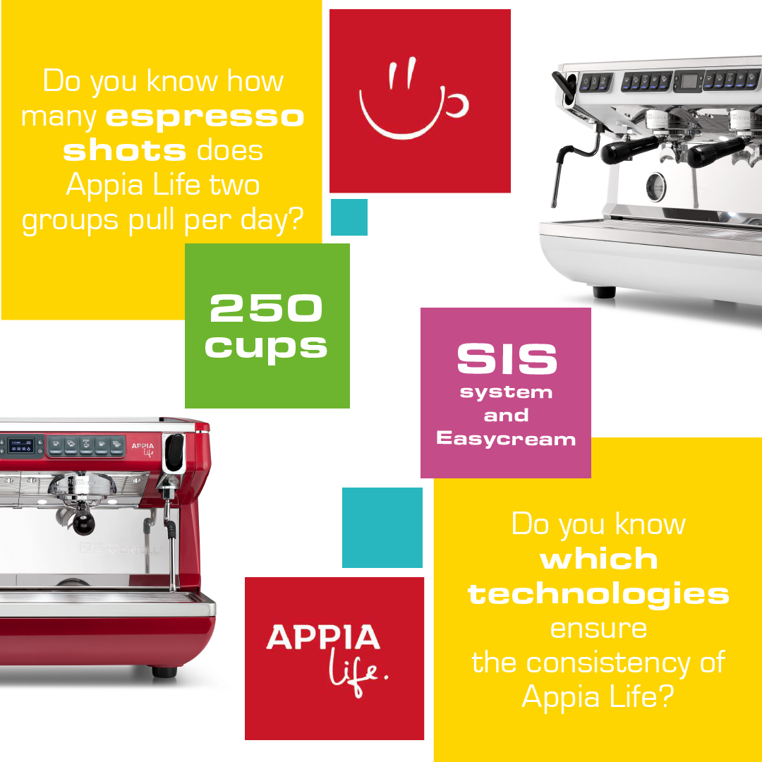 nuovasimonelli's tweet photo. High productivity, consistency and technology are just some of the features that make #AppiaLife a reliable and performing machine. It's the perfect #CoffeeMachine wherever there is a need to prepare a big number of great coffee. Find out more about Appia Life! #NuovaSimonelli https://t.co/56ZVqR6O92