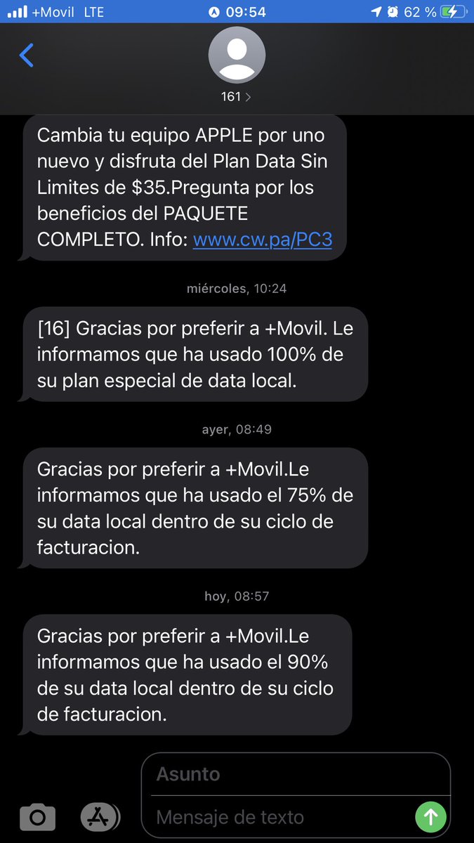djhenry_08's tweet photo. Cuando eres cliente “Post-Pago” con la famosa “”Data Ilimitada” pero todos los meses te llegan estos mensajes. PD: te toca pagar el contrato en un servicio externo porque por banca directa no se puede “tampoco te mandan mensaje directo diciendo (gracias por pagar ❤️🤗)” 2021 https://t.co/9oMD2aYzZF