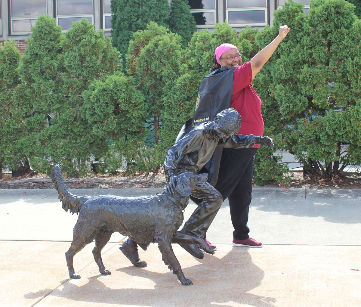 pucvm's tweet photo. THE DREAMCATCHERโs superpower is inspiring and supporting others as they pursue their dreams!
Find out more about the #Vetahumanz at https://t.co/QScM4xIhuU!
#BatmanEffect #vetlife #purdueuniversity #PurdueVetMed @LifeAtPurdue https://t.co/F0OyD18cZT