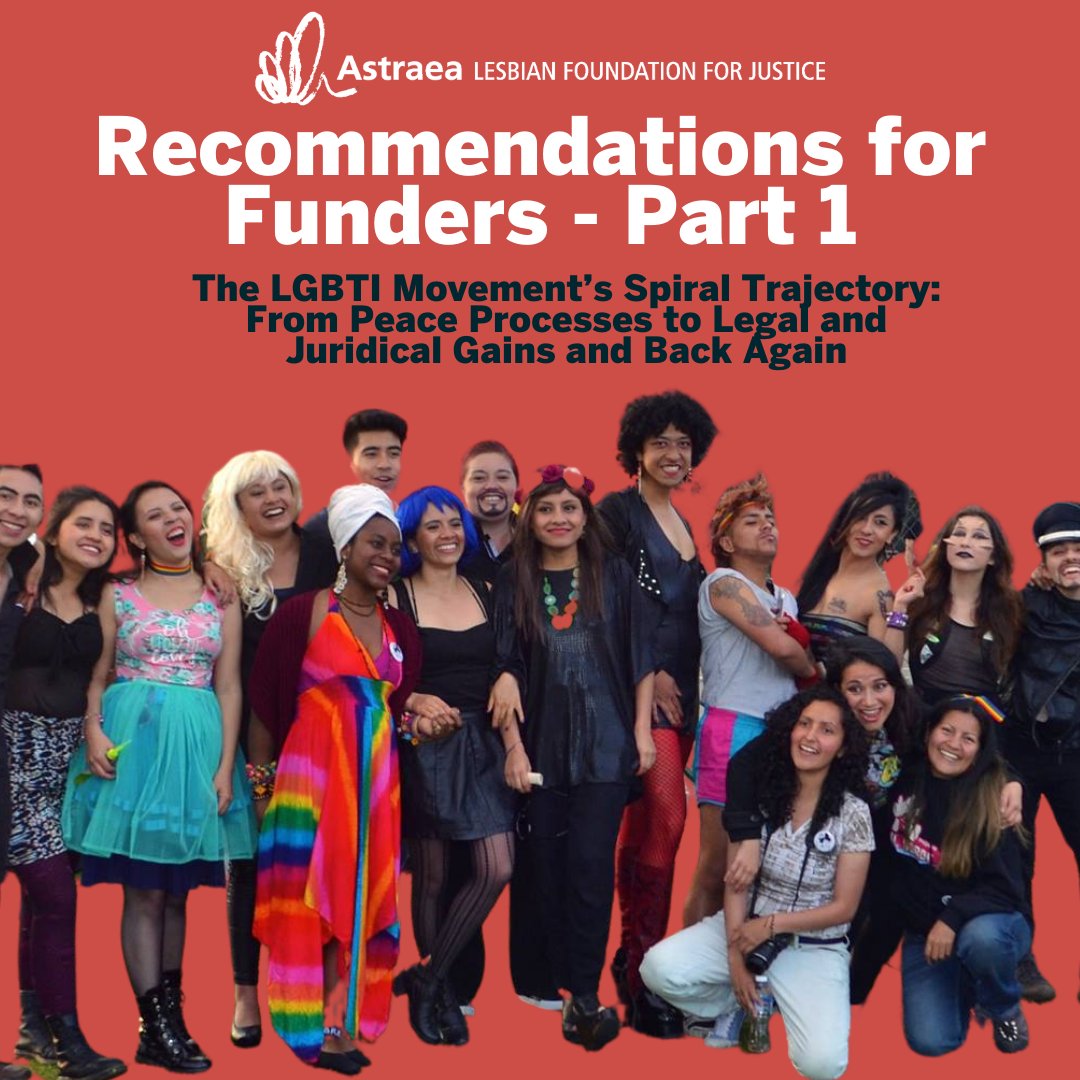 Our report, ‘The LGBTI Movement’s Spiral Trajectory’ outlines some crucial recommendations that funders can adopt to support the fight for equality and justice for Colombia’s LGBTI population: buff.ly/2Nhy9hv
#LGBTIColombia