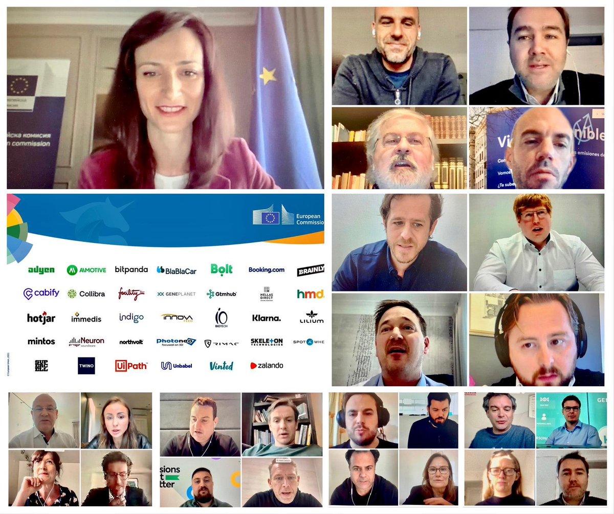 Thank you to CEOs of 🇪🇺 Unicorns for sharing your success stories, experiences &amp; ideas on how to improve #innovation in 🇪🇺!💡

We need to address long standing issues, improve collaboration 🤝, attract more finance 💶 &amp; incentivize our most brilliant minds ✨ to stay in 🇪🇺.