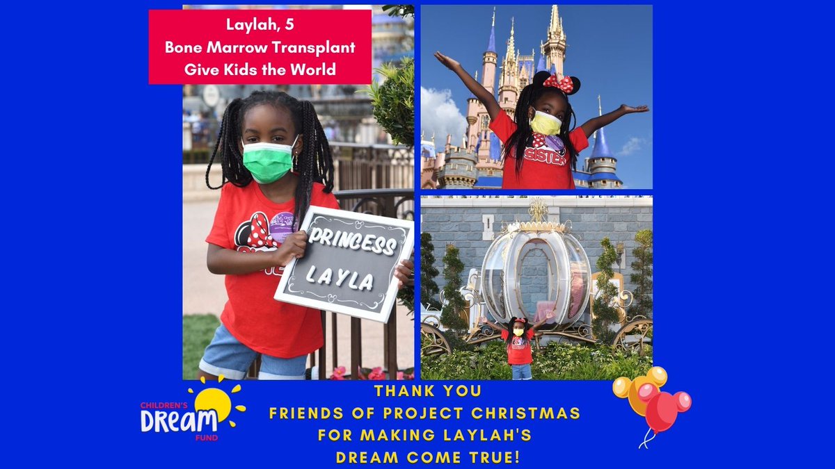 ChildDreamFund's tweet photo. Laylah's dream to visit @GKTWVillage came true thanks to the generosity of the friends of #SeizeTheDay 's #ProjectChristmas on @CatholicChannel. We're grateful to all of the donors! @GusLloydTweets @SIRIUSXM #ChildrensDreamFund #TheCatholicChannel https://t.co/5iLUxU4i1Y