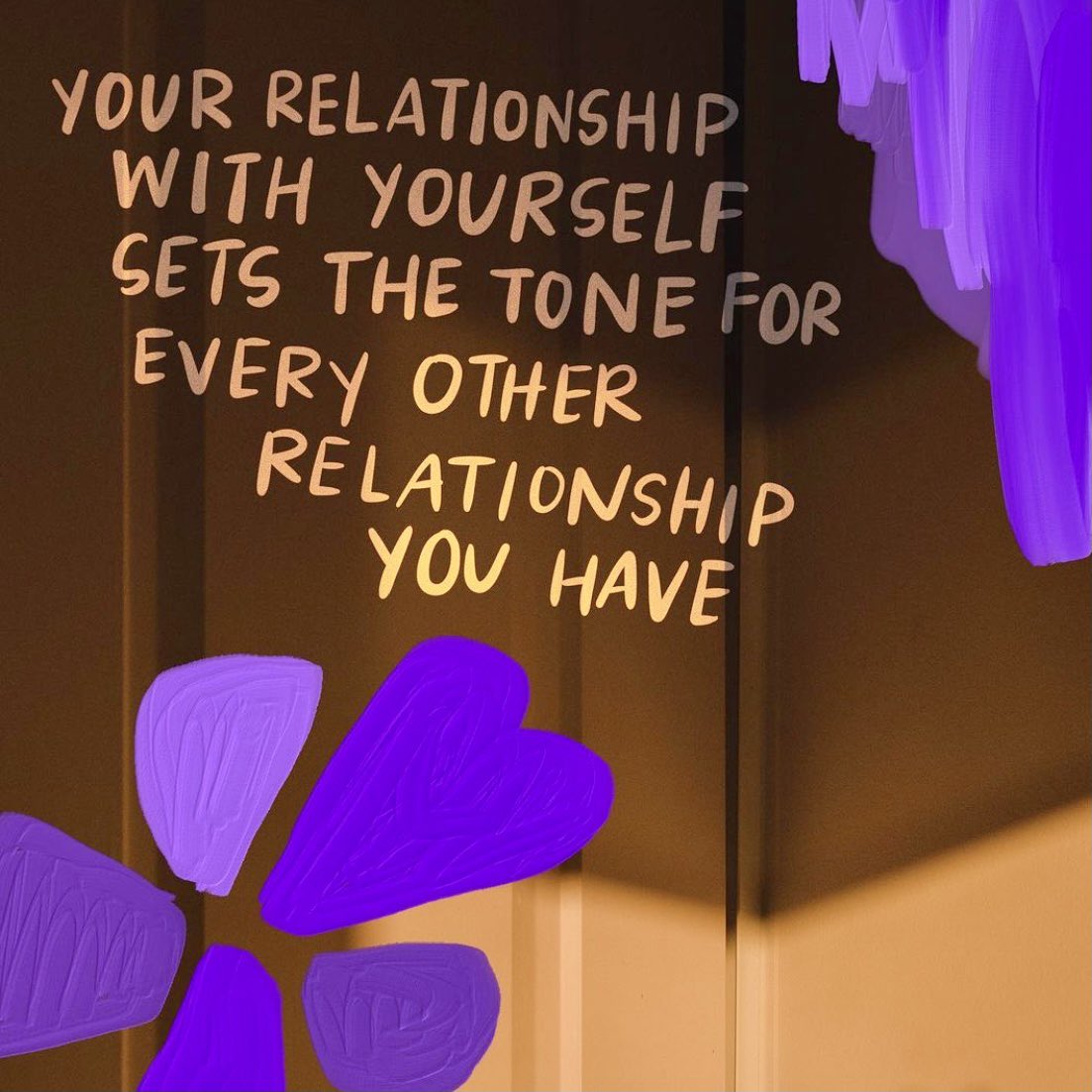 actionhappiness's tweet photo. Your relationship with yourself sets the tone for every other relationship you have

Image: @thepattern https://t.co/mmoXaO7RkZ