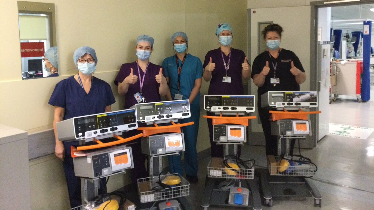 BOWAMEDICALUK's tweet photo. @BOWAMEDICALUK are pleased to work with fantastic Teams across @ESHTNHS hospital sites on installation of #BOWAARC303 generators &amp; #BOWASHESHA Smoke Management units. 

Happy #ConquestHospital staff members are excited to welcome their new #BOWAdiathermy equipment into Theatres! https://t.co/pdzGqA1wKG
