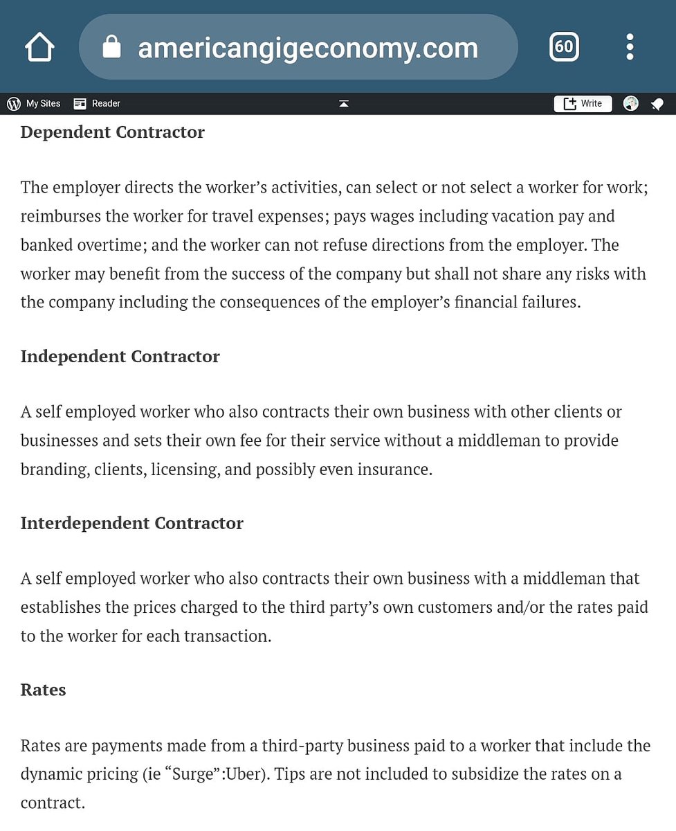 WCCACoalition's tweet photo. @Freelancers_CA @FredTopel Re: "Independent contract"
Officially define independent contractors on a federal level, and add a 3rd -& 4th- classification.
#ENDclassificationTESTS
https://t.co/tLxpNSKwqc https://t.co/UttUPzrlgA