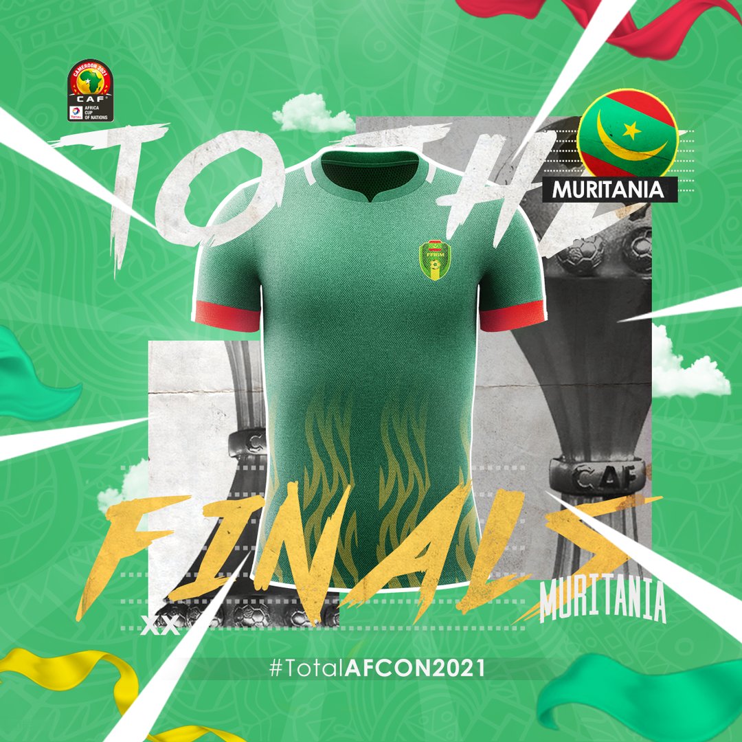 CAF_Online's tweet photo. 🇲🇷 Mauritania books Group E’s second qualifying ticket 🔝 

The Lions of Chinguetti to the #TotalAFCON for the second consecutive time ✅

#TotalAFCONQ2021 | @ffrim https://t.co/B7P4O93VjO