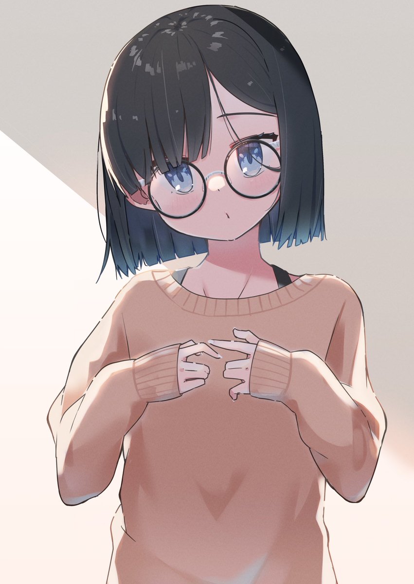 「丸めがね 」|プリンアラモード🍮新刊委託中！のイラスト
