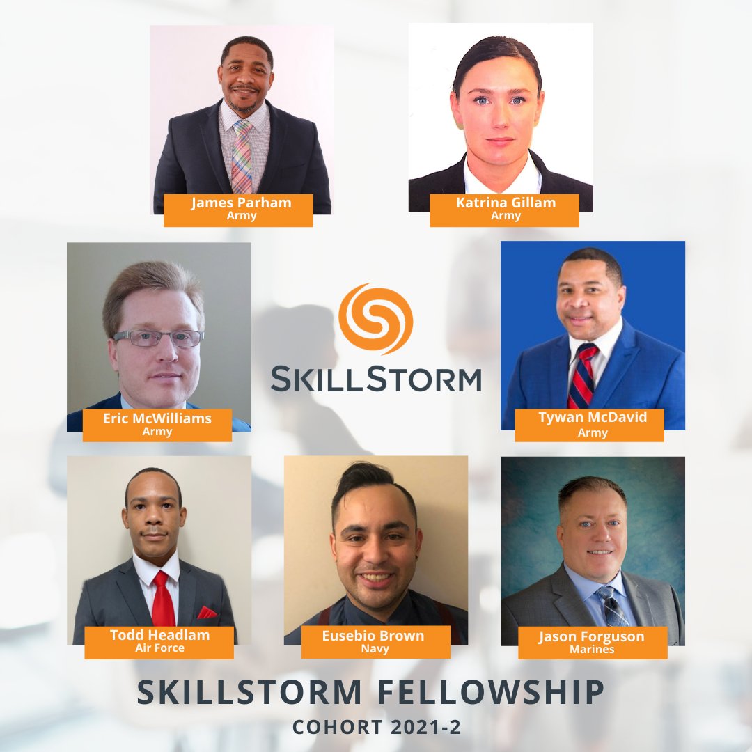 Introducing our second cohort of 2021! We are excited that these dedicated Service Members have chosen SkillStorm to accelerate their careers! We can’t wait to see what they'll accomplish over the next 16 weeks. #militaryfellowship #softwaredevelopment #techtraining