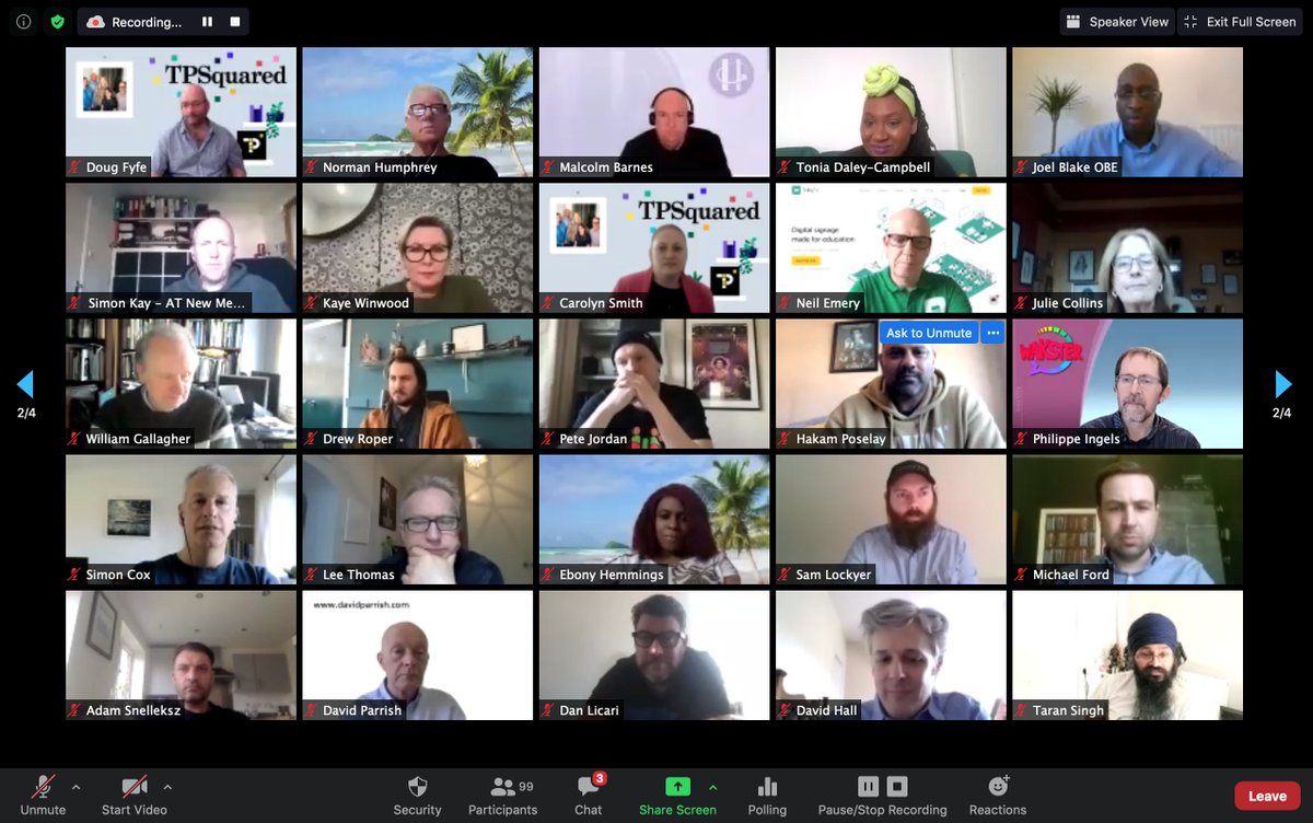 WmScale's tweet photo. 🎉 WOW 👏 

What a turnout!! AMAZING to have you all joining us this sunny afternoon......

#wmscaleup
#virtualshowcase 
#westmidlands 
#creativebusinesses https://t.co/2dy9AUSPoq