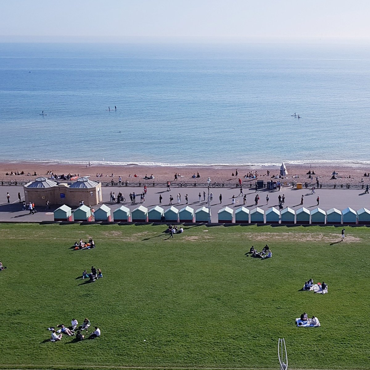 Churchwardress's tweet photo. The queue is back at Hove Lawns toilets! A welcome snippet of normality. 😊 #LooQueue https://t.co/EaYeuqdqRo