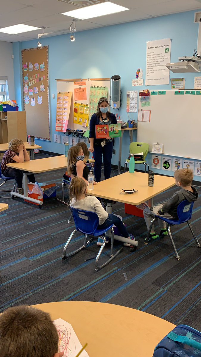 Autism awareness activities in full swing @K_2Wolfpack with a beautiful read aloud titled “My Friend with Autism” #stfadiscipleship #stfastewardship #allarewelcome