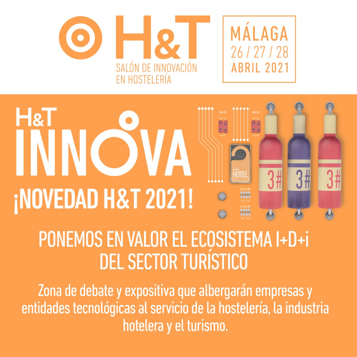 OVTTenglish's tweet photo. 26 April: @SalonHyT host #HyTInnova, with the latest #trends #technologytools and innovative solutions to transform #tourismindustry: https://t.co/u3zP6vhAfo by @Fycma @ithotelero #AgendaOVTT #tourism #innovation #catering #hotelbusiness https://t.co/CcUzIu1lqF