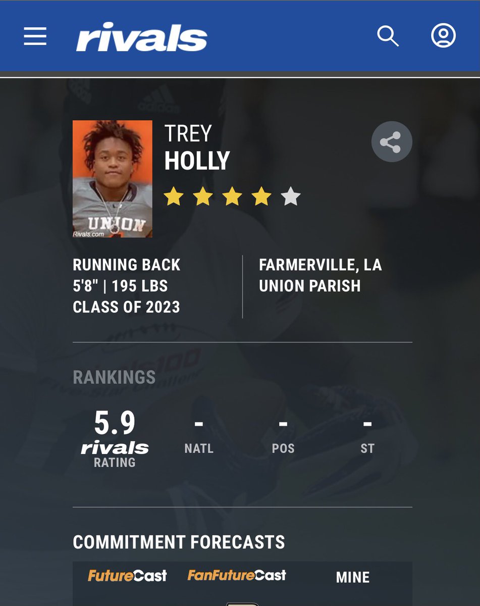 DrippyTrey2's tweet photo. It’s truly a blessing to be rated a 4 ⭐️ by @Rivals ‼️ #ItsPersonal https://t.co/zzOCoSp7PL