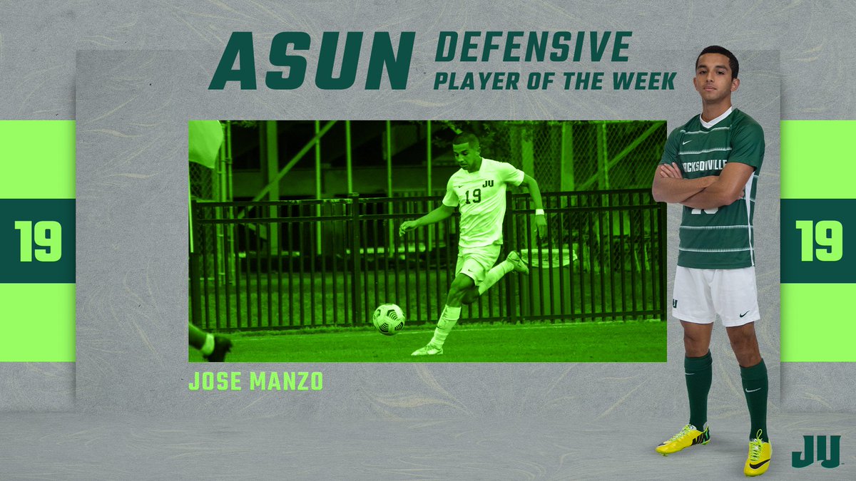 JAX_MSOC's tweet photo. AWARDS | Men’s Soccer Sweeps ASUN Conference Weekly Awards

✳https://t.co/zGPB0yLMtw

#JUPhinsUp https://t.co/I8kI1Xc45l