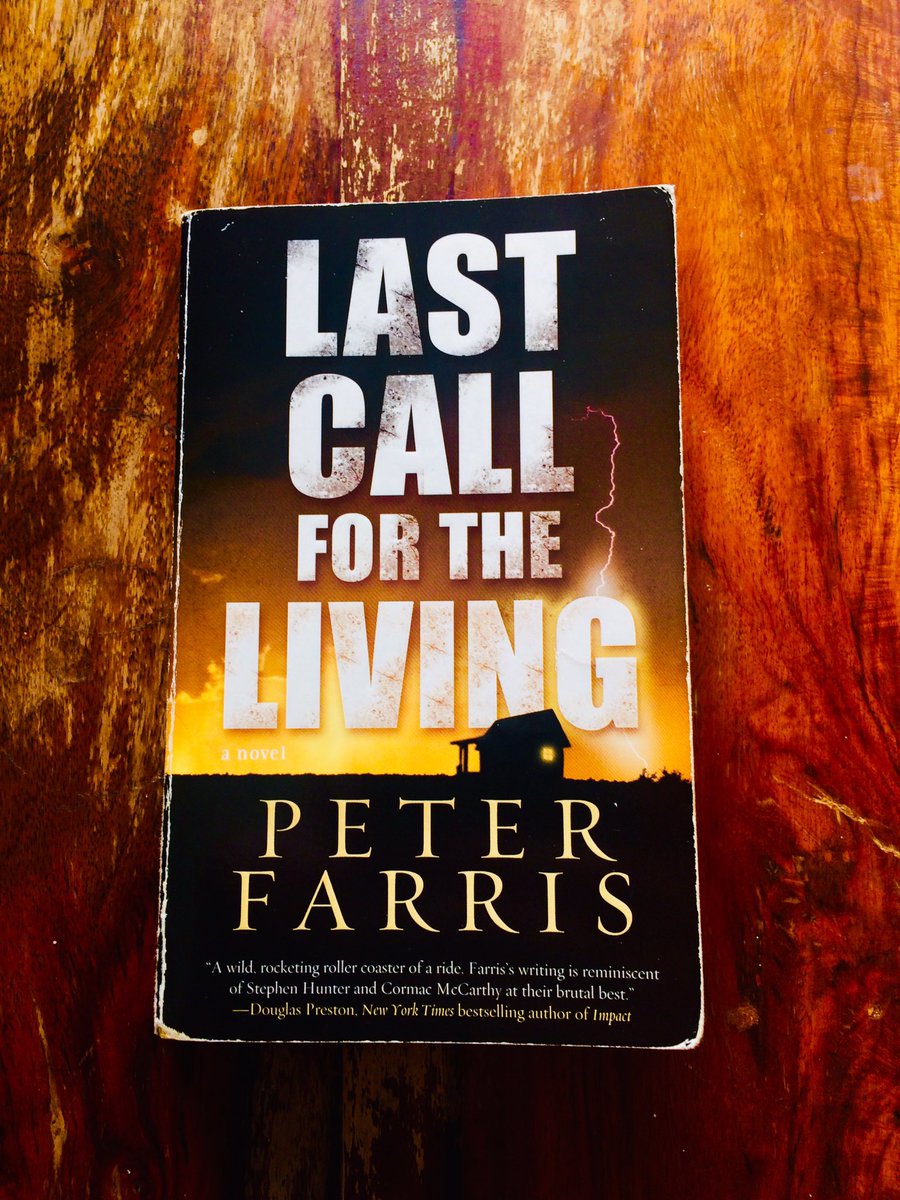 MTannhauser_'s tweet photo. Throwing the spotlight on a favourite. Last Call for the Living by Peter Farris. A hard-boiled / noir southern gothic crime story full of dirty violence, great characters and excellent word smithery. Jealous the French have two more of his books 😄 #book #bookshout #read https://t.co/QgN13stoff
