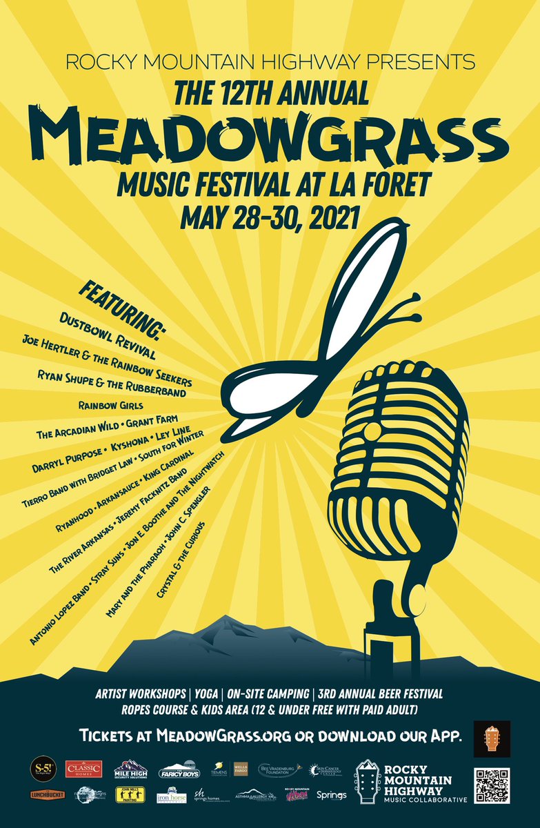 Hey Farmily, we have a gig! <a href="/RMH_MeadowGrass/">Rocky Mountain Highway/MeadowGrass Music Festival</a> was one of our “farewell” shows that was postponed last year. Join us along w this fantastic lineup May 28-30 in Black Forest, CO. Tickets at Meadowgrass.org

#Meadowgrass #Farmily