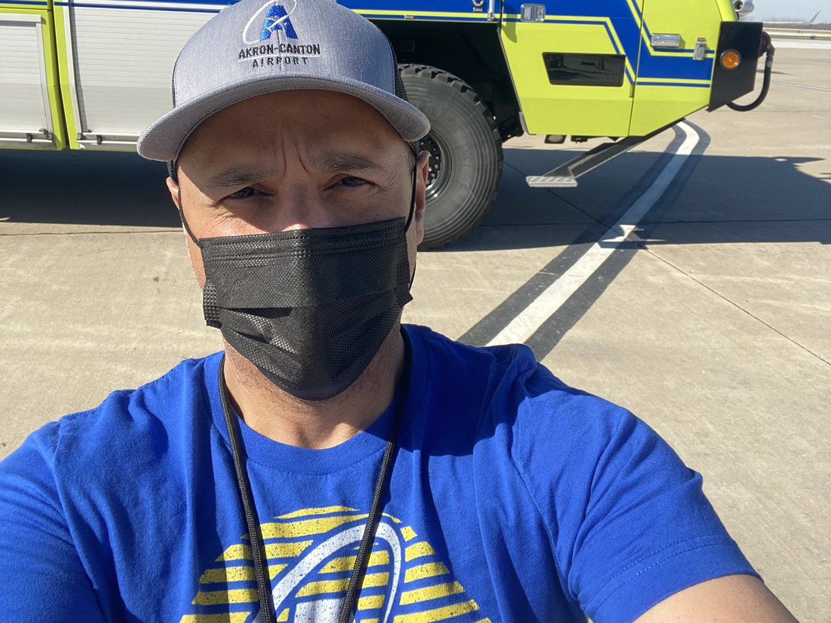 CAKairport's tweet photo. We’re wearing our #330ShirtDay apparel with pride as residents and community stakeholders! We’re proud to be your hometown airport. Thanks for choosing a better way to go. #abetterwaytogo #akroncantonairport #cakairport https://t.co/b4e6fczB0X