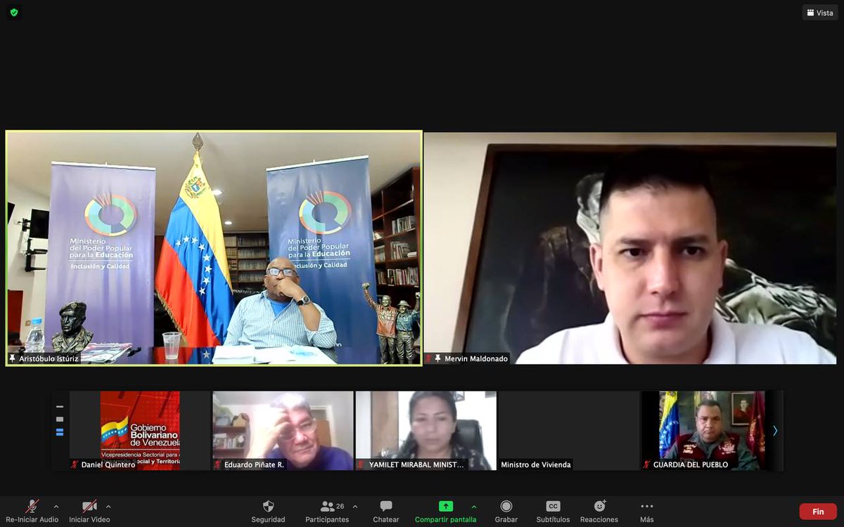 ViceSocialT_ve's tweet photo. #AHORA | Para seguir trabajando por el bienestar social de nuestro pueblo, el Gabinete de la @ViceSocialT_VE se reúne a través de videoconferencia para discutir los planes que se impulsan desde esta instancia. @NicolasMaduro @psuvaristobulo @IMVillarroel1 #SputnikVContraCovid https://t.co/kY5473AUdz