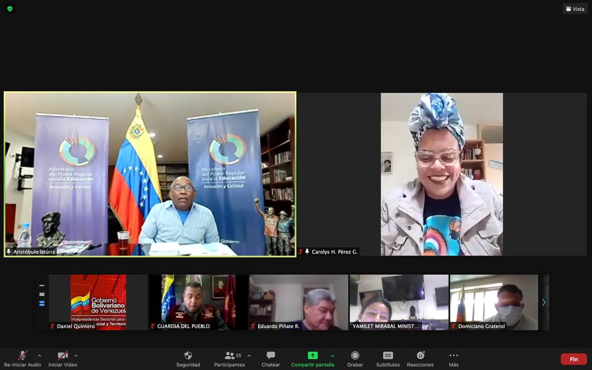 ViceSocialT_ve's tweet photo. #AHORA | Para seguir trabajando por el bienestar social de nuestro pueblo, el Gabinete de la @ViceSocialT_VE se reúne a través de videoconferencia para discutir los planes que se impulsan desde esta instancia. @NicolasMaduro @psuvaristobulo @IMVillarroel1 #SputnikVContraCovid https://t.co/kY5473AUdz