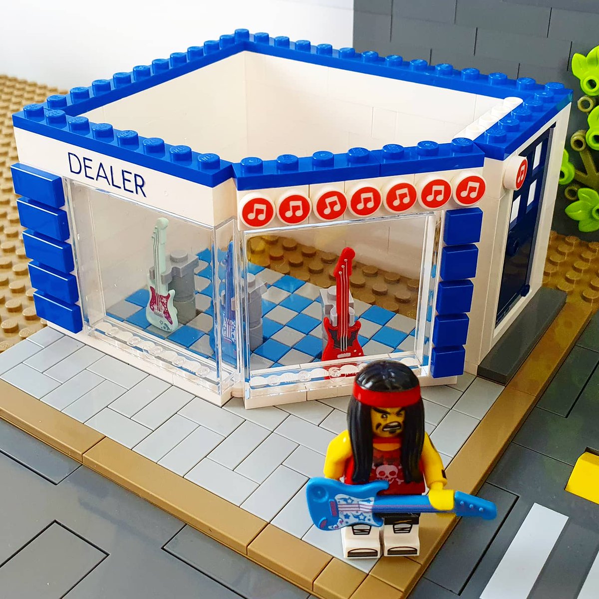 CreativeBrickB's tweet photo. The LEGO Guitar Shop is getting built for real, YouTube video coming soon - link to channel in bio.

#lego #legocity #legomusic #musicshop #electricguitar #guitar #minifigure #legominifigure #minifig #legominifig #legobricks #legoset #legocreator #legodesign #legobuilding https://t.co/003RrT5Dvs