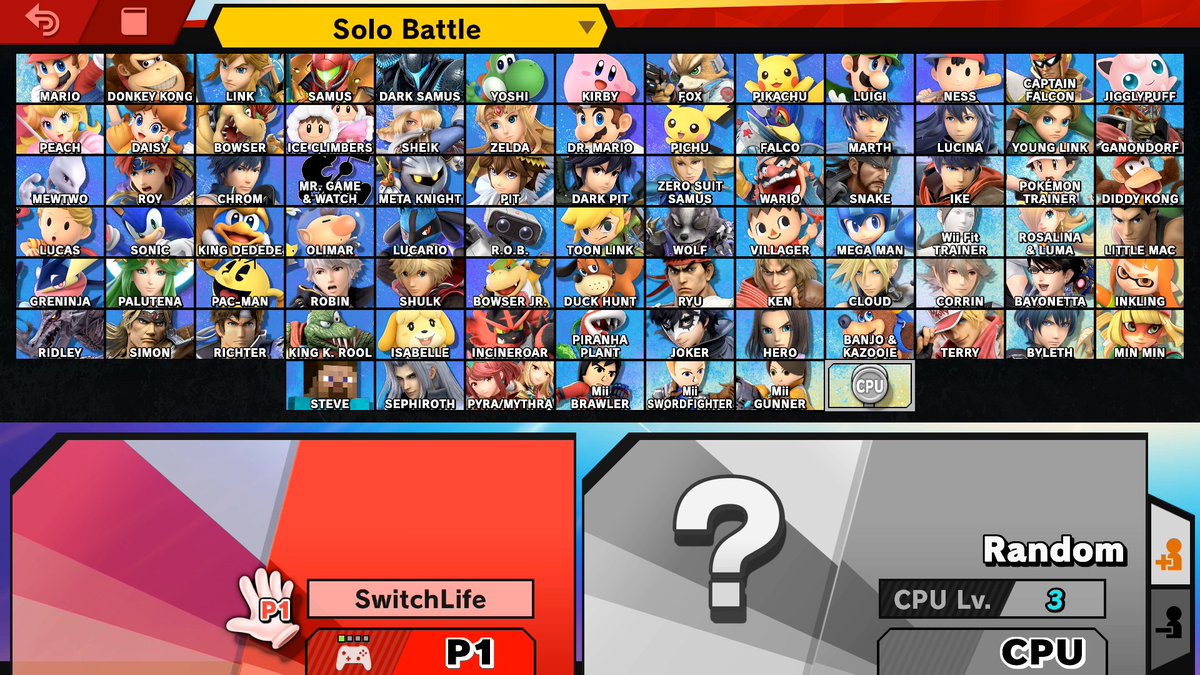 switchlifebr's tweet photo. Estamos ao vivo e quero fazer uma treta! 👀

Se você pudesse remover 1 personagem do SMASH BROS (remover pra sempre okay)...
 
Qual seria?
O meu seria...

Ness
#SmashUltimate #Nintendo_Brasil https://t.co/ADdY6kcFFs