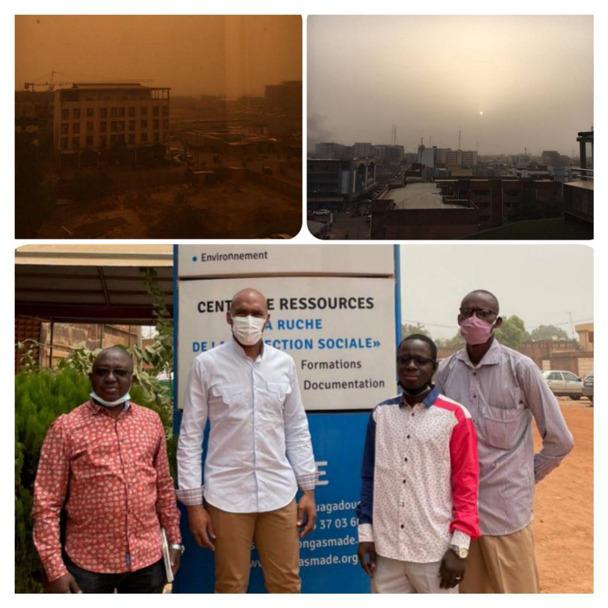 JoelDestom's tweet photo. Les initiatives solidaires n’ont pas de frontières.
Merci à mes amis burkinabés🇧🇫 de m’accueillir avec autant de délicatesse.
Relativiser, revenir à l’essentiel, partager...
#PromotiondelaSanté #ProtectionSocialepourTous
#OngAsmade #BurkinaFaso https://t.co/IYvureXQjW