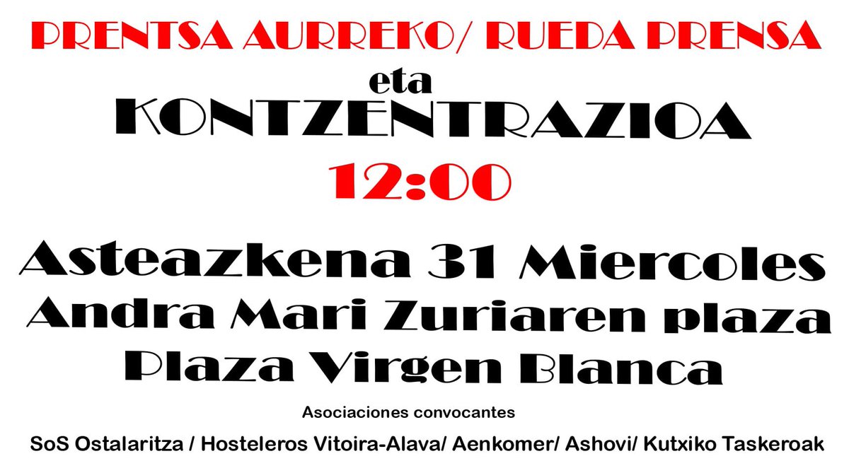 Gasteizko Ostalariak - Hosteler@s de Vitoria tweet media
