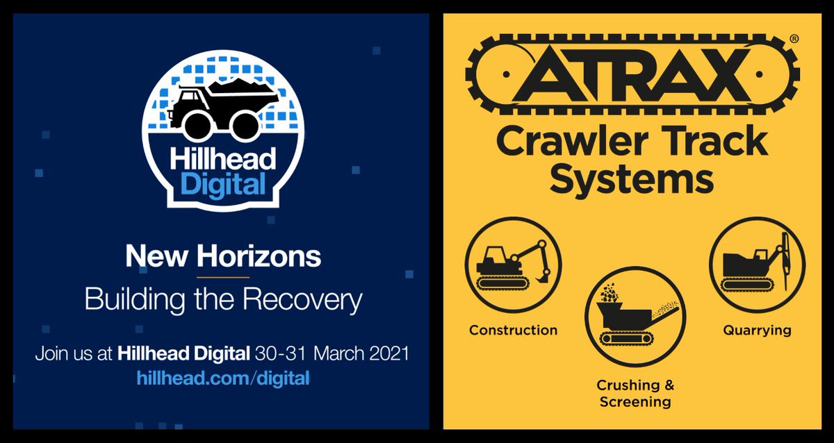 ATrax_Global's tweet photo. A-Trax are proud sponsors of the Hillhead Digital Expo taking place on 30th &amp; 31st March!

As well having a presence throughout the event we’ll be hosting a virtual booth so you can find out how our crawler undercarriage systems keep your machines moving!

https://t.co/DefXq0qtF4 https://t.co/odJgr7sunP