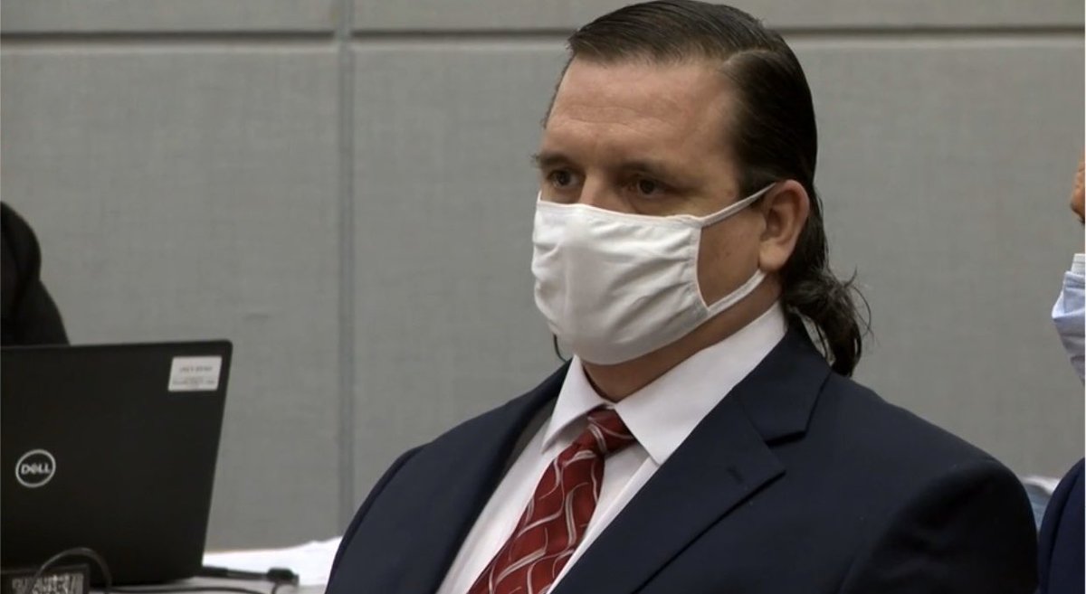 WSMVDaniel's tweet photo. Covering the trial of Michael Nealey today for @WKRG. Nealey, a former police officer in Mannford, Oklahoma, is accused of killing his police chief while they were attending a public safety conference on Pensacola Beach in Nov. 2019. https://t.co/gdZle8nPDM