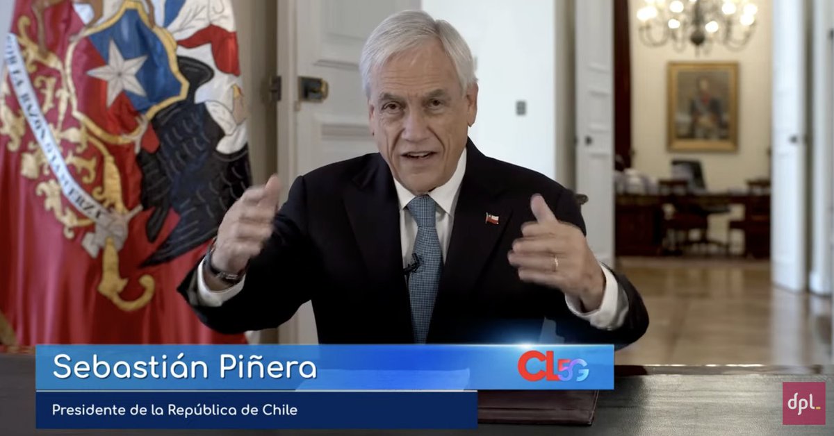 margherivc's tweet photo. El presidente de Chile, @sebastianpinera, inaugura el evento #CL5G de @dpl_news, haciendo un repaso de los avances que la @subtel_chile ha hecho a favor de las telecomunicaciones, como la licitación de espectro para 5G
https://t.co/wyujYjTWyR https://t.co/draYVwUPtr
