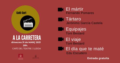 cafecurtlleida's tweet photo. Sessió Cafè Curt dimecres 31 a les 20h. (Horari especial adaptat a les mesures actuals) a @cafedelteatre. Entrada gratuïta.
Reserves amb identificació a: contacte@cafedelteatre.com
@LleidaCinema @paerialleida @laculturanoval https://t.co/pSmDwk5kgW