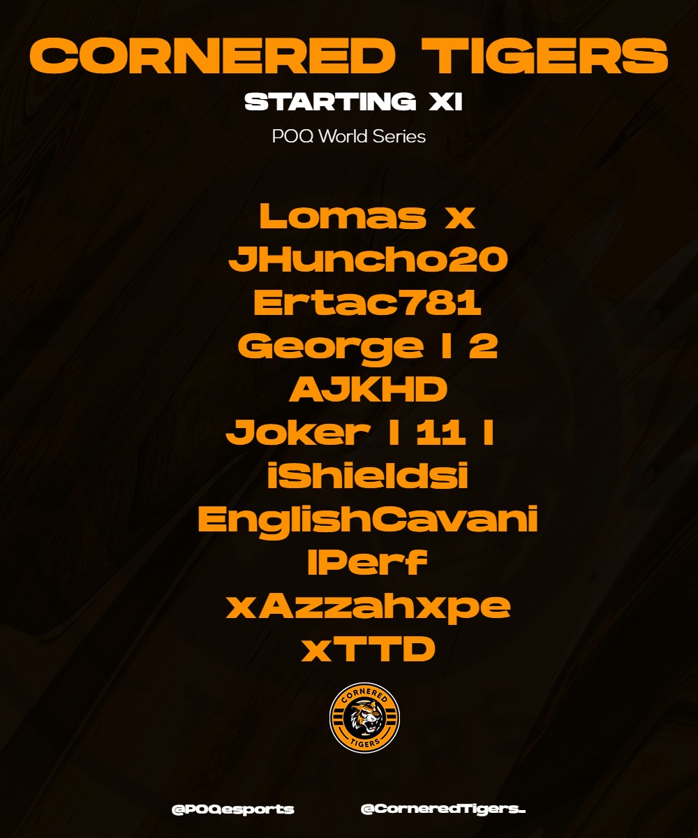 Here is we lineup for tonight's POQ tournament. Few of the regulars back 👊

🏆l @POQesports World Series #3
🗓️l 30th March 2021
📹l twitch.tv/xttdo

@POQesports <a href="/UnityBluefin/">Bluefin</a>