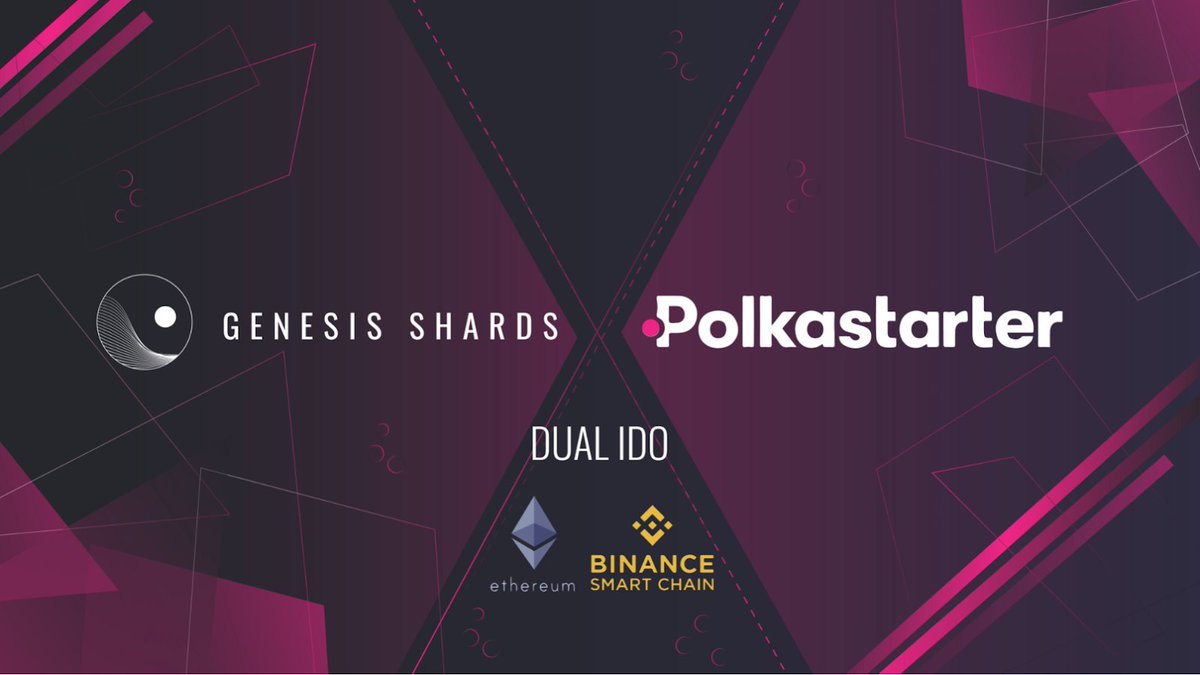 #GenesisShards 💎announces the FIRST EVER Polkastarter DUAL IDO on $ETH &amp; <a href="/binance/">Binance</a>'s #BSC. 

The DUAL IDO is a game-changer for the distribution of $GS tokens. 🔥🔥

Find out more here: medium.com/genesis-shard/…

#NFT
#Polkastarter
#Ethereum #BSC